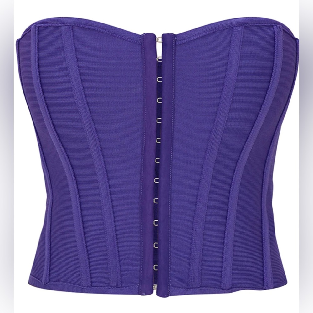 Purple corset from pretty little thing